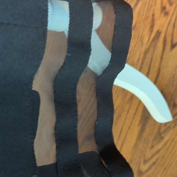 Calvin Klein Black A-Line Classic Corpcore Fit & Flare Knit Dress Sz 14 - Picture 6 of 9